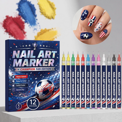 🔥World Cup Fan Nail Art Pens | Nail Drawing Marker Set🔥