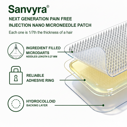 Sanvyra® 𝑩𝒆𝒓𝑏𝘦𝘳𝑖𝗇𝒆 10-𝗶𝙣-𝟏 𝑁𝑎𝑛𝑜 𝘔𝘪𝘤𝘳𝘰𝘯𝘦𝘦𝘥𝘭𝘦 𝖯𝚊𝗍𝖼𝗁